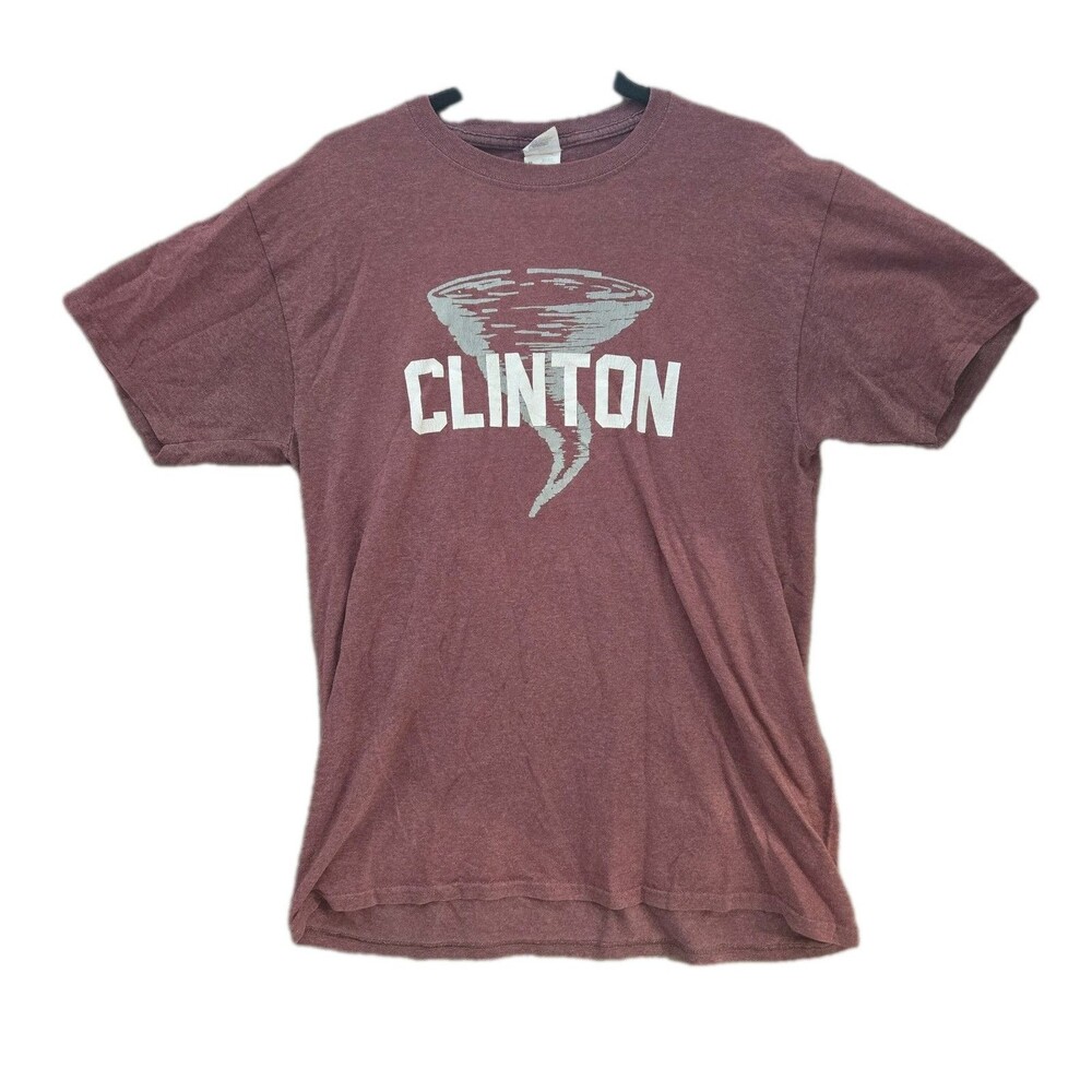 Clinton Tornado Red Short Sleeve T-Shirt Size Medium M